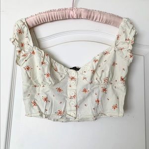 white milkmaid top